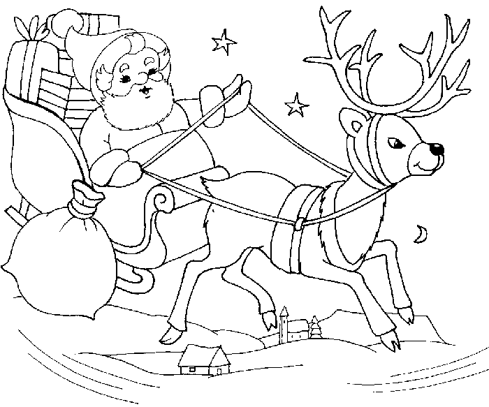 Święty Mikołaj kolorowanki